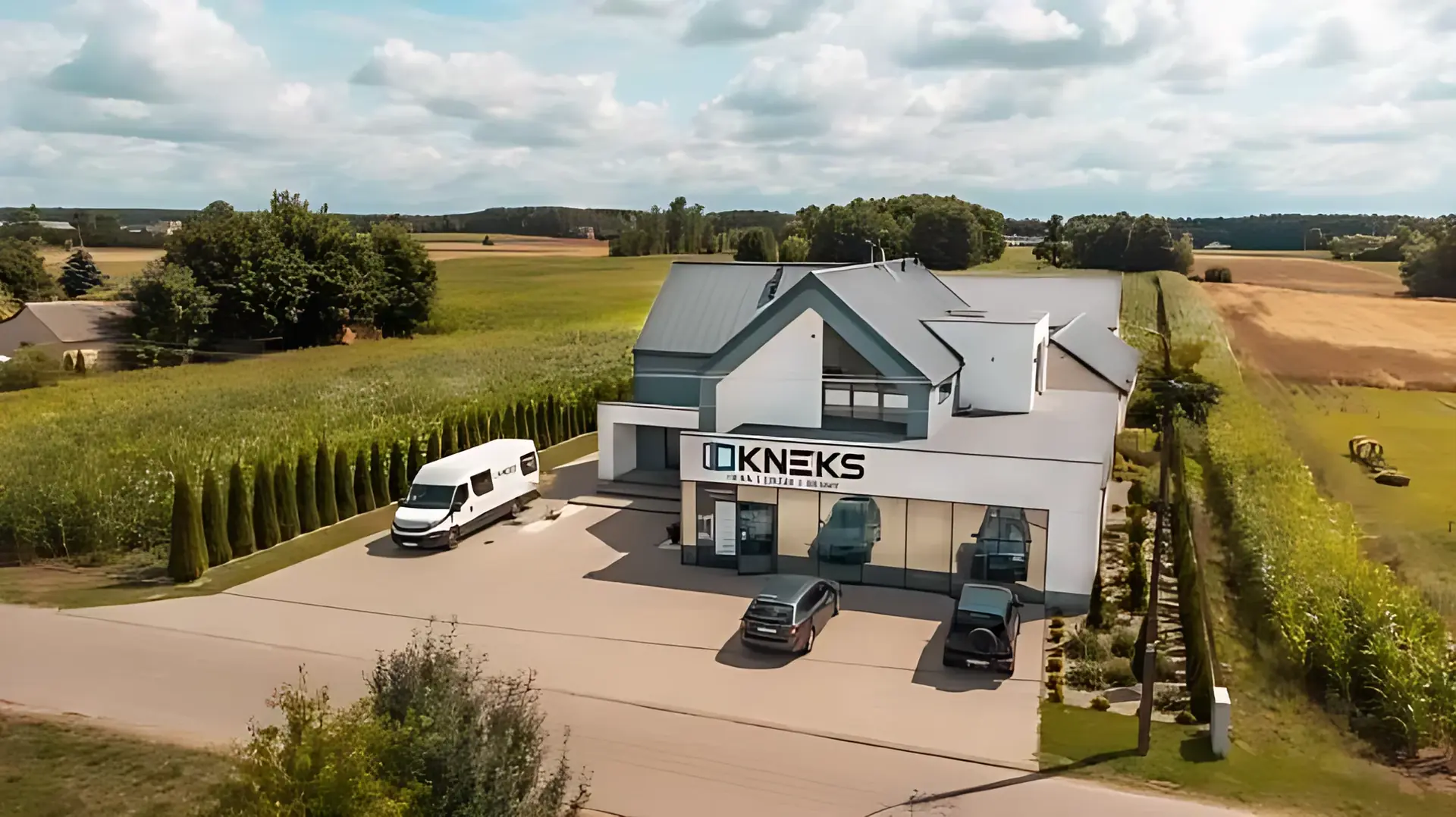 Siedziba OKNEKS z lotu ptaka